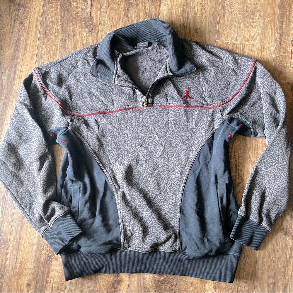Men’s Nike Jordan half zip pullover sweater Sz XL